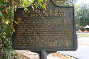 Dodge's & Blair's Columns Separate