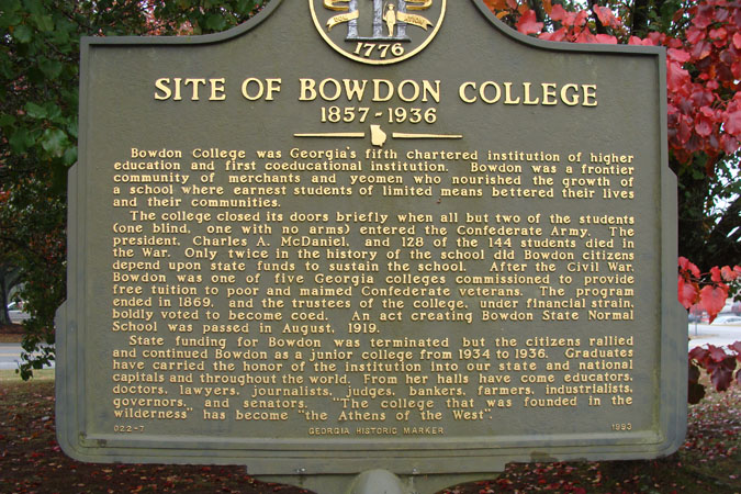 Site of Bowdon College