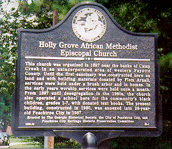 Holly Grove AME Marker