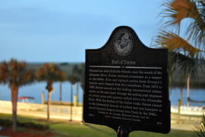 Port of Darien historical marker text, 2015. Courtesy of Matthew Decker.