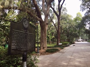 Forsyth Park Marker