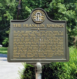 The Franklin Springs Marker
