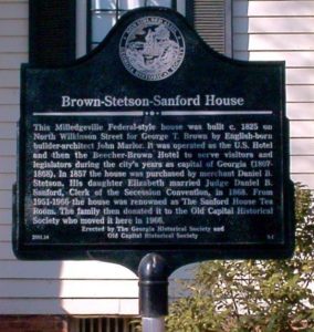 Brown-Stetson-Sanford House Marker
