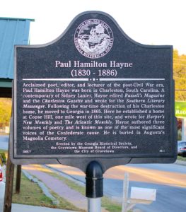 Paul Hamilton Hayne Marker