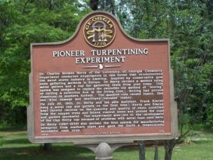 Pioneer Turpentining Experiment Marker