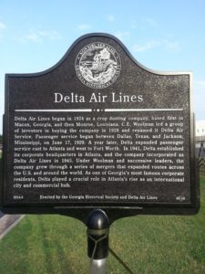Delta Air Lines Historical Marker