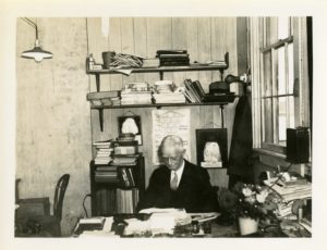 Dr. Charles Herty in the Herty Laboratory.