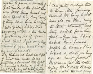 Juliette Gordon Low to William Washington Gordon, August 1911. From the Gordon Family papers, MS 318.