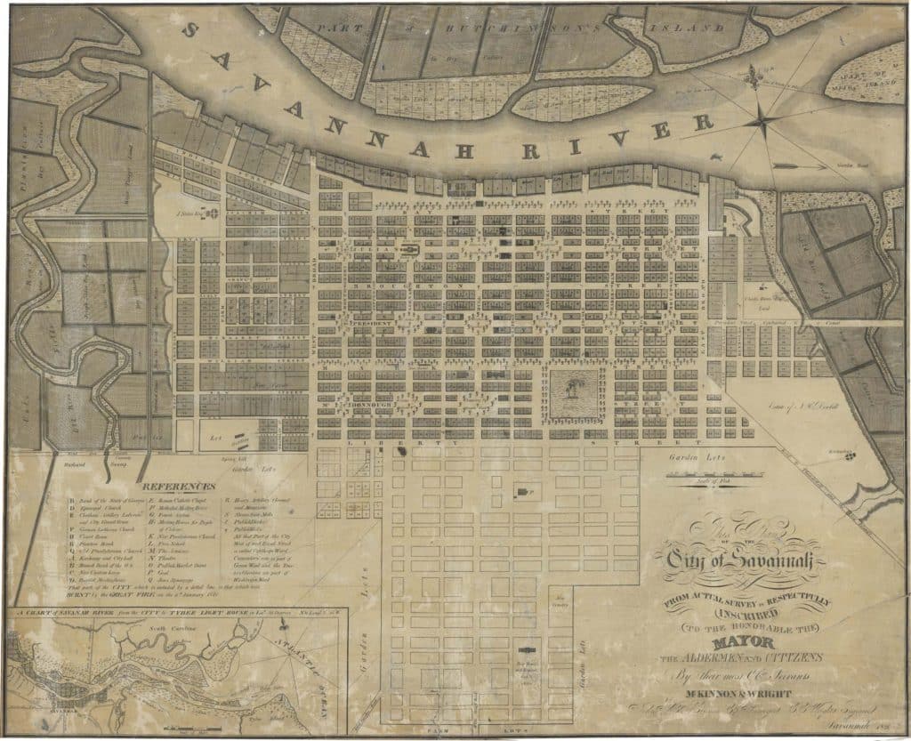 Plan of the City of Savannah, 1820. Georgia Historical Society Map Collection, MS 1361MP