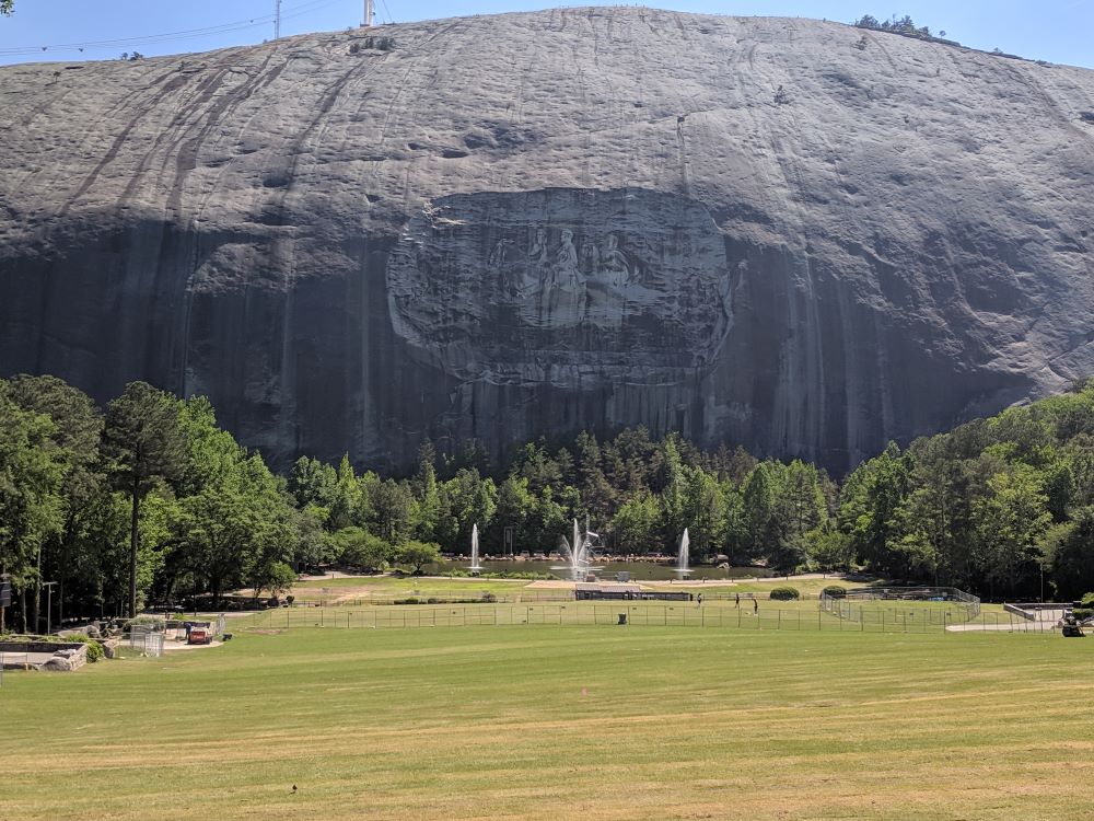 Julia Fig.14-small 14. Ground level view of Stone Mountain Carving, 2019, Courtesy of Julia Hardenburger.