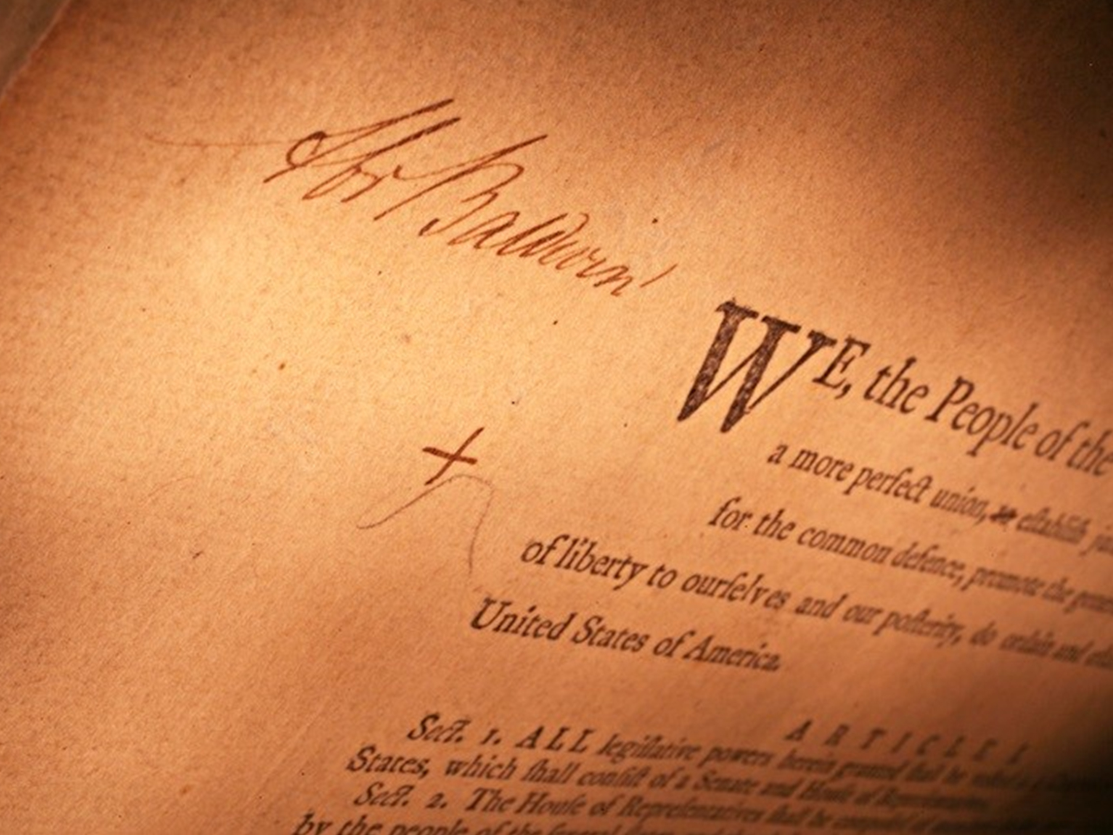 Bryant, R. (n.d.). Baldwin Draft of the U.S. Constitution [Photograph]. Abraham Baldwin Papers, 
Georgia Historical Society, Savannah.