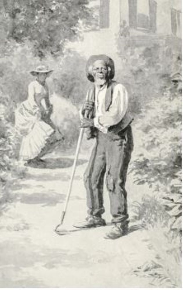 JB_9_Uncle_Remus Uncle Remus illustration - Harris, Joel Chandler. 1892. Uncle Remus and His Friends: Old Plantation Stories, Songs, and Ballads.