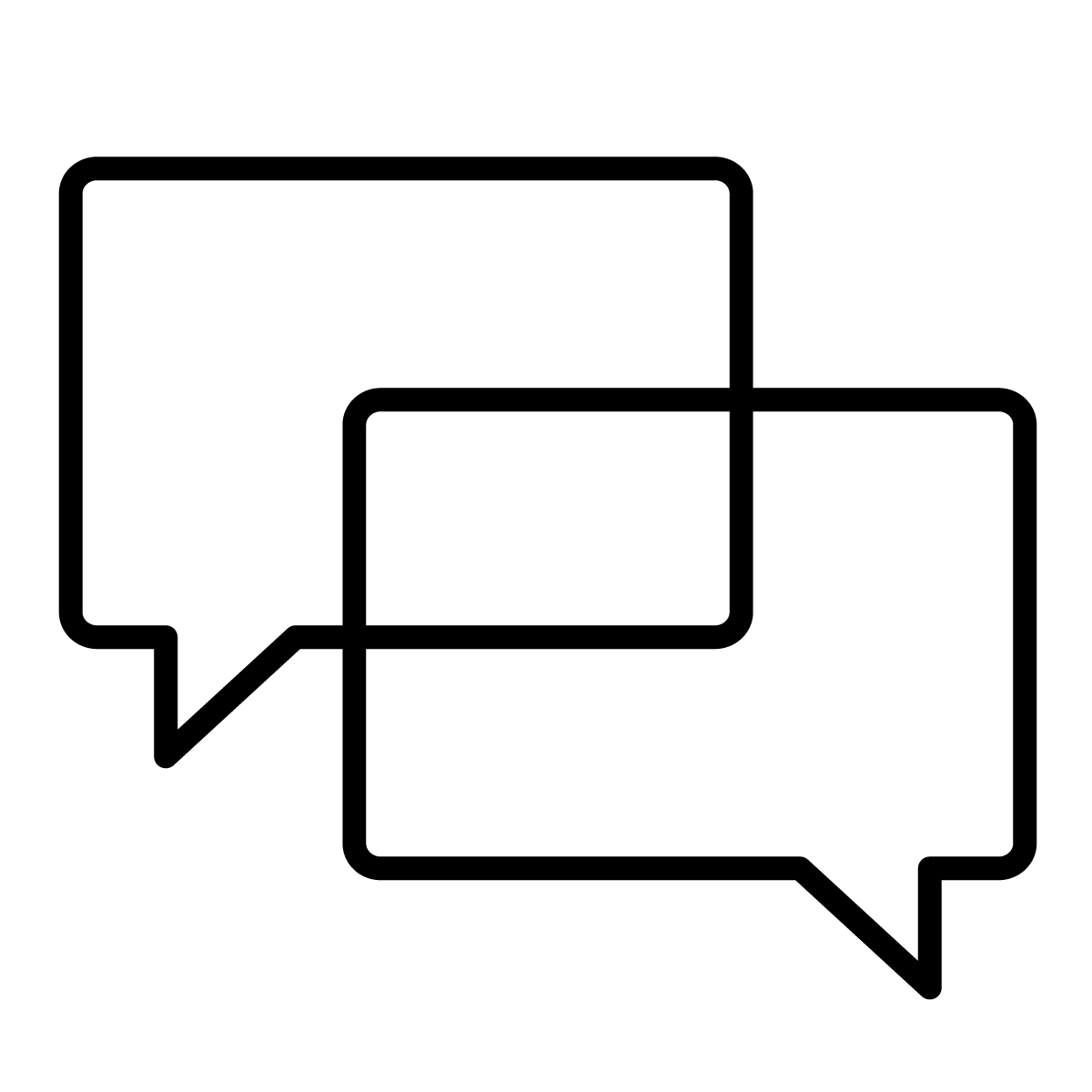icon of speech bubbles