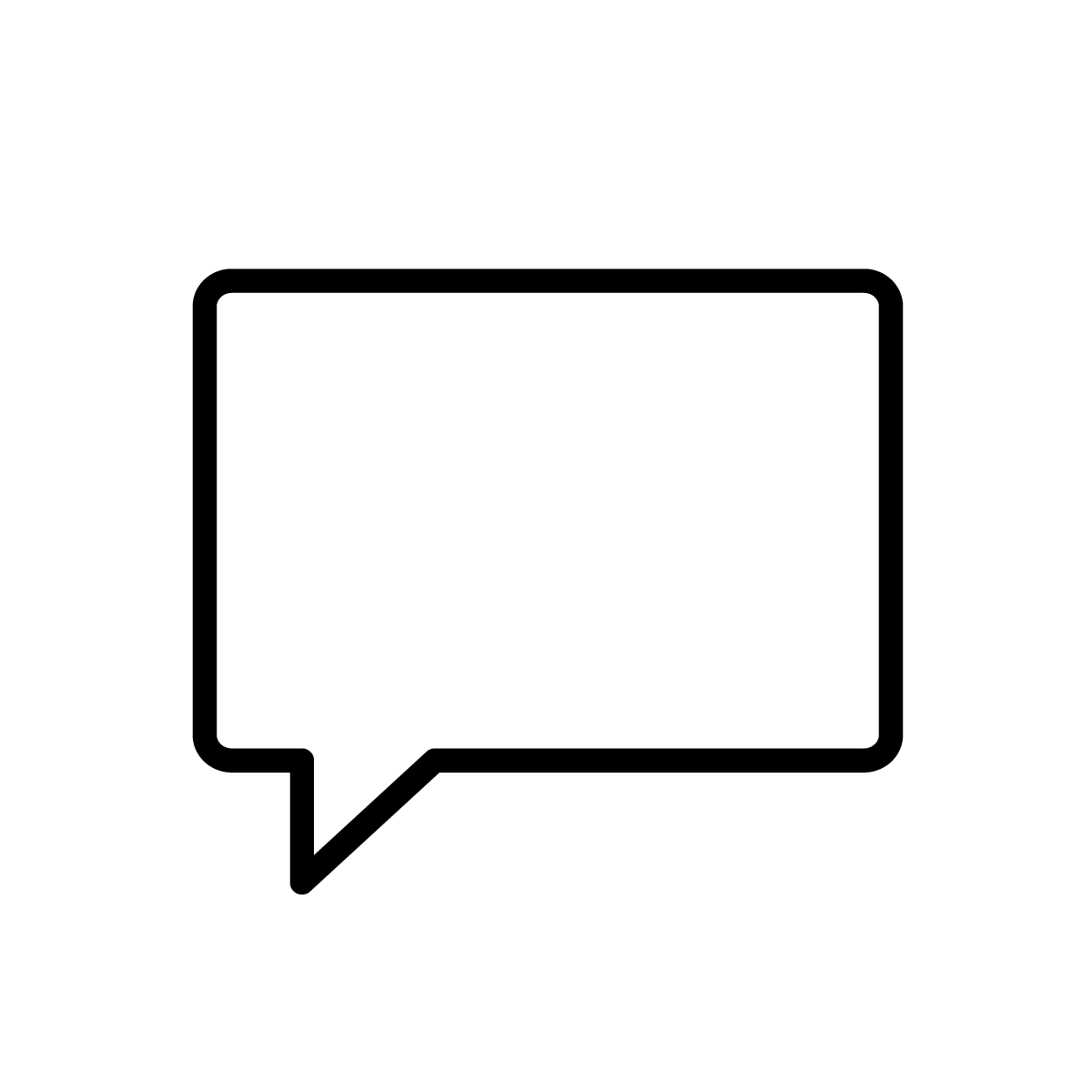 icon of speech bubble